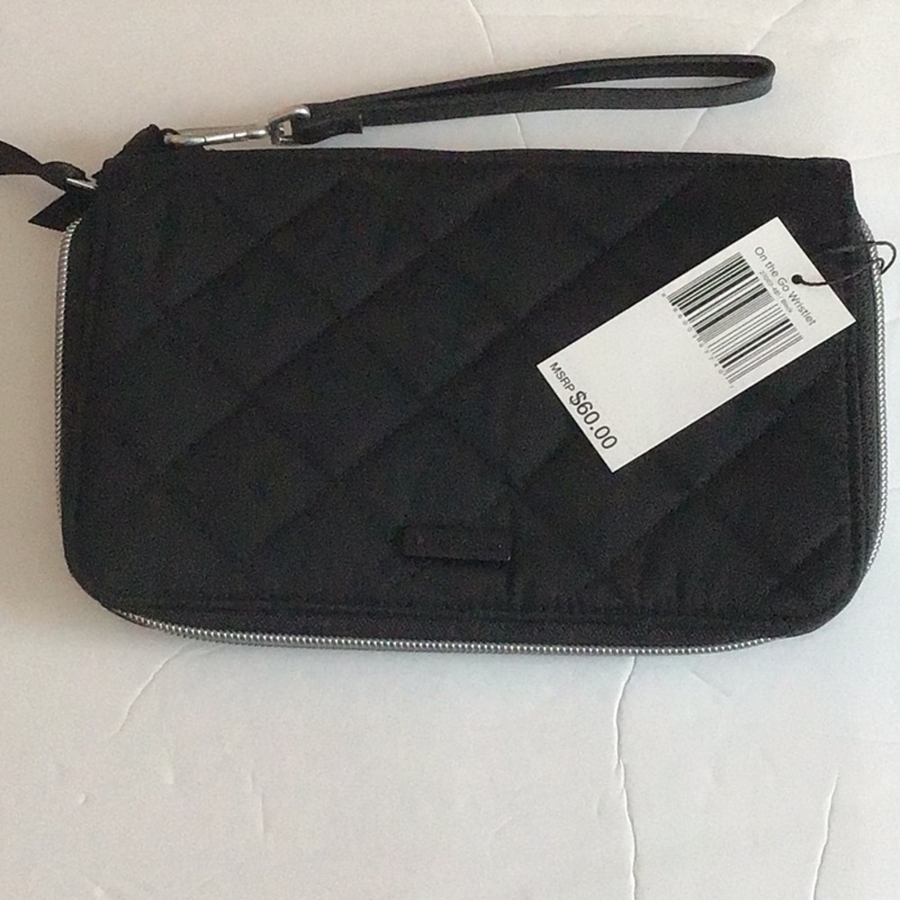 Vera Bradley RFID On the Go Wristlet Black